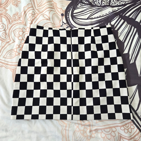 NWOT ZARA checkered skirt - Picture 4 of 4
